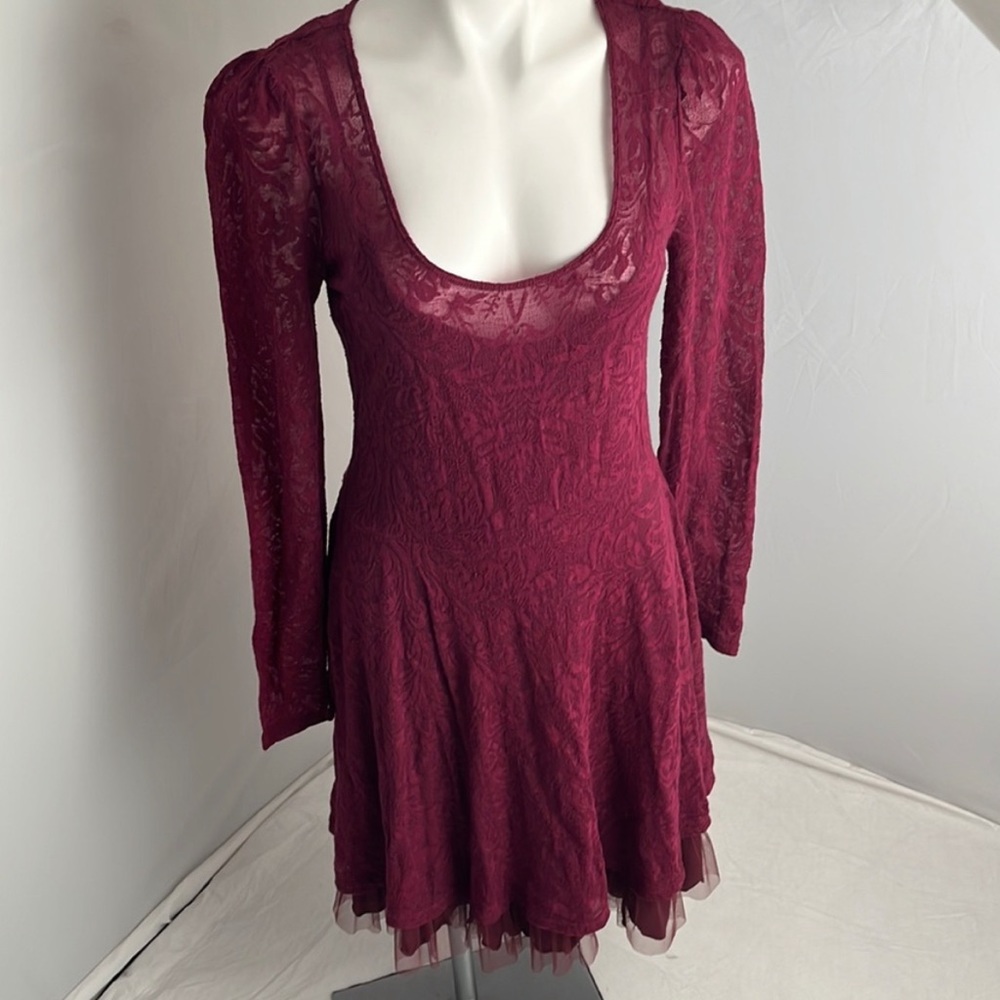 Free People, Fit & Flare Lace Skater Dress
Boysenberry L ASO Violet Harmon